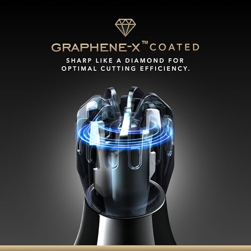 Blade & Stone™ NS502-DN Nose & Ear Trimmer | Graphene-X™ Blade | High-velocity Low-noise Motor | Patented Rotary Blade Design | Close, Skin-friendly, Tug-free Performance, Detachable Head - Dark Night