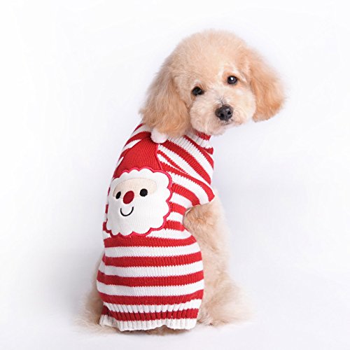 HAPEE Xmas Dog Sweaters, Santa Pet Clothes, Dog Apparel for Large Dogs - Santa Claus, XXX-Large