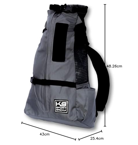 K9 Sport Sack Trainer | Dog Carrier Dog Backpack for Pets (Small, Irongate)