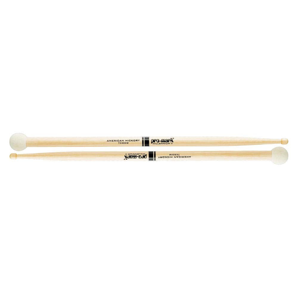 Promark Hickory SD5 Light Multi Percussion Stick, Wood tip, Felt Butt