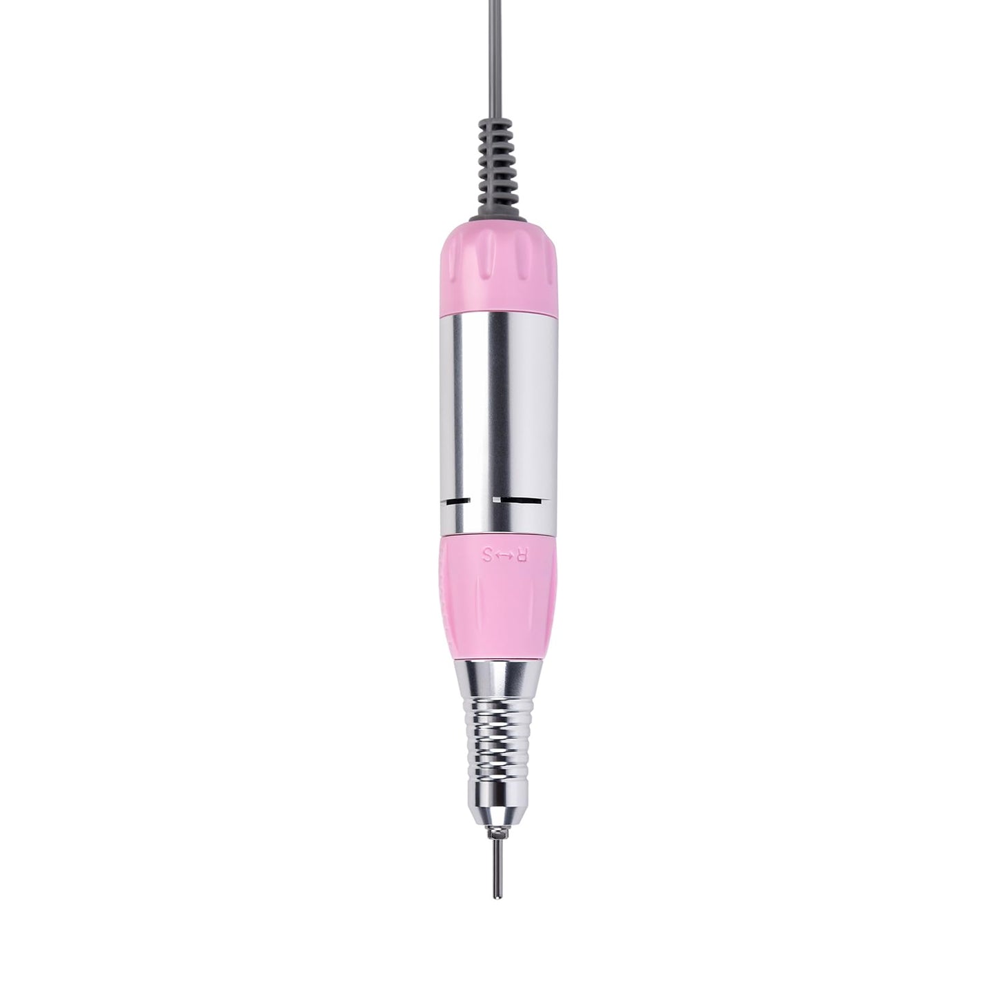 Rolabling Nail Drill Handpiece Electric Nail Drill File Machine Replacement Pen Manicure Pedicure Bit Tool (Pink)