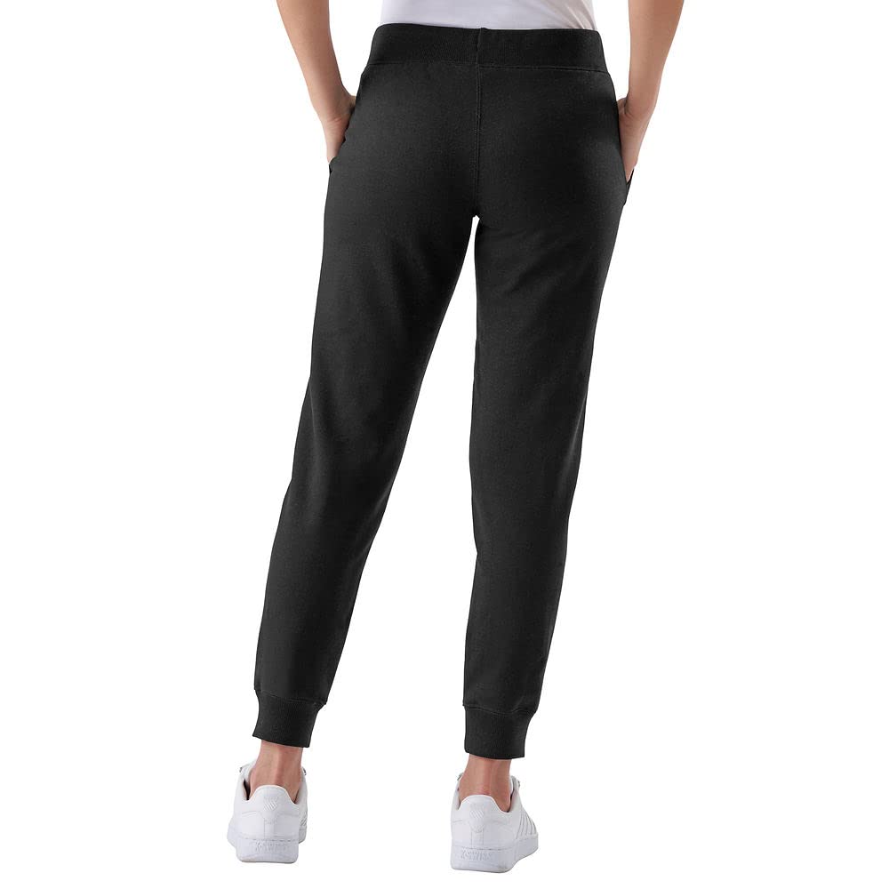 Champion, Powerblend, Fleece Joggers, Comfortable Pants for Women, 29" (Plus, Black Script, 3X