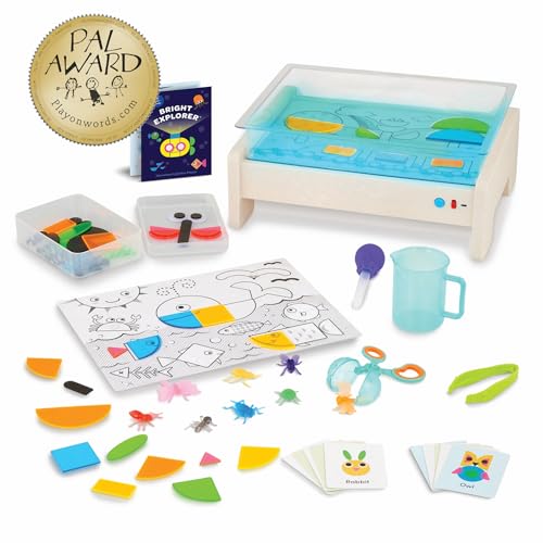 Battat Education – Tracing Light Box for Kids – Sensory Light Up Board – Educational Toys for Toddlers – Includes Double – Sided Tracing Cards – Bright Explorer