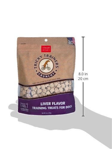Cloud Star Crunchy Tricky Trainers, Liver, 8-Ounce (Pack of 4)