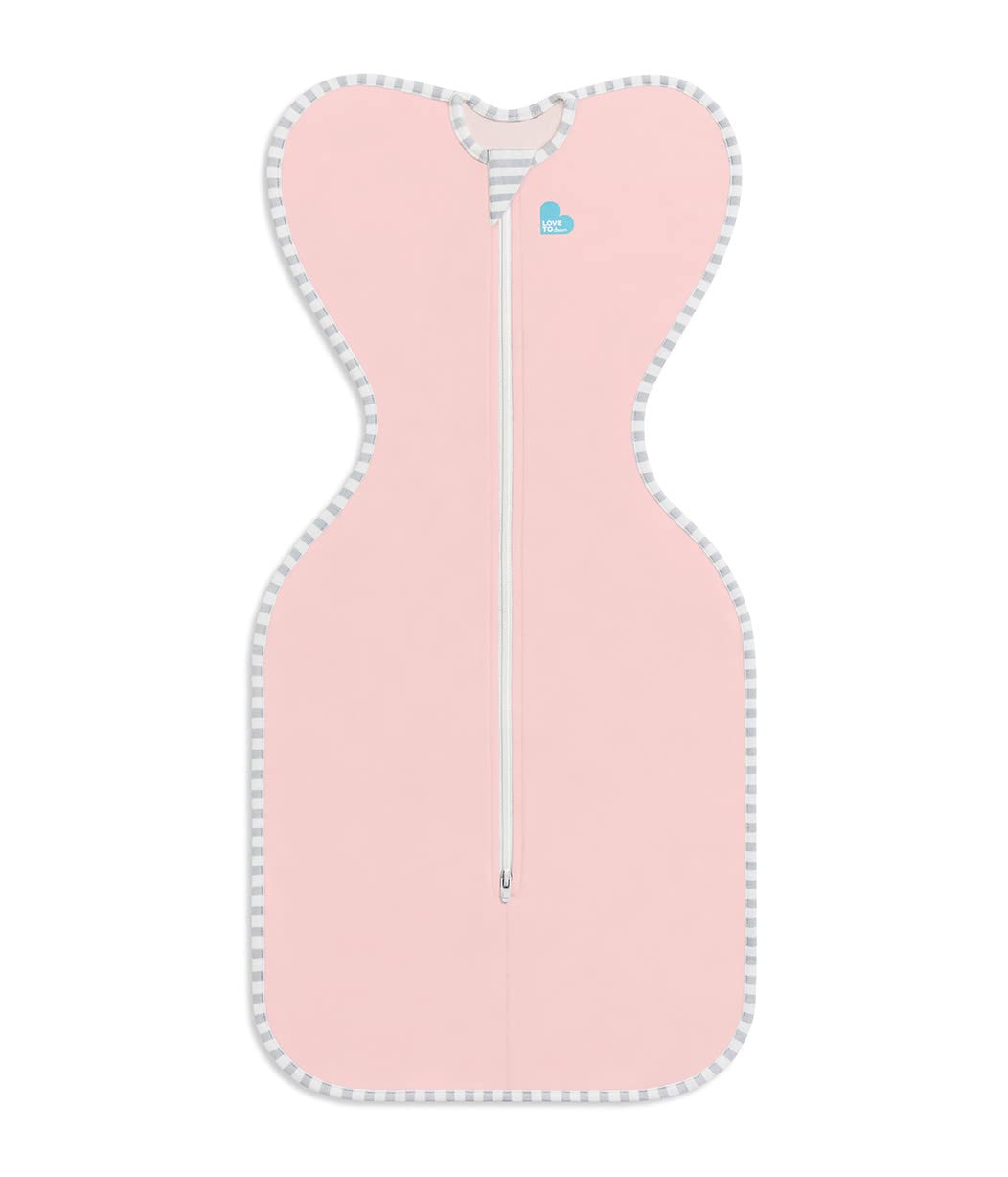 Love to Dream Swaddle UP, Baby Sleep Sack, Swaddle Up Self-Soothing Swaddles for Newborns, Get Longer Sleep, Snug Fit Helps Calm Startle Reflex, 1.0 TOG Sleep Sack, 3.5-6kg, Dusty Pink