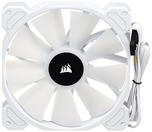 CORSAIR iCUE SP140 RGB Elite Performance 140mm White PWM Dual Fan Kit with Lighting Node CORE