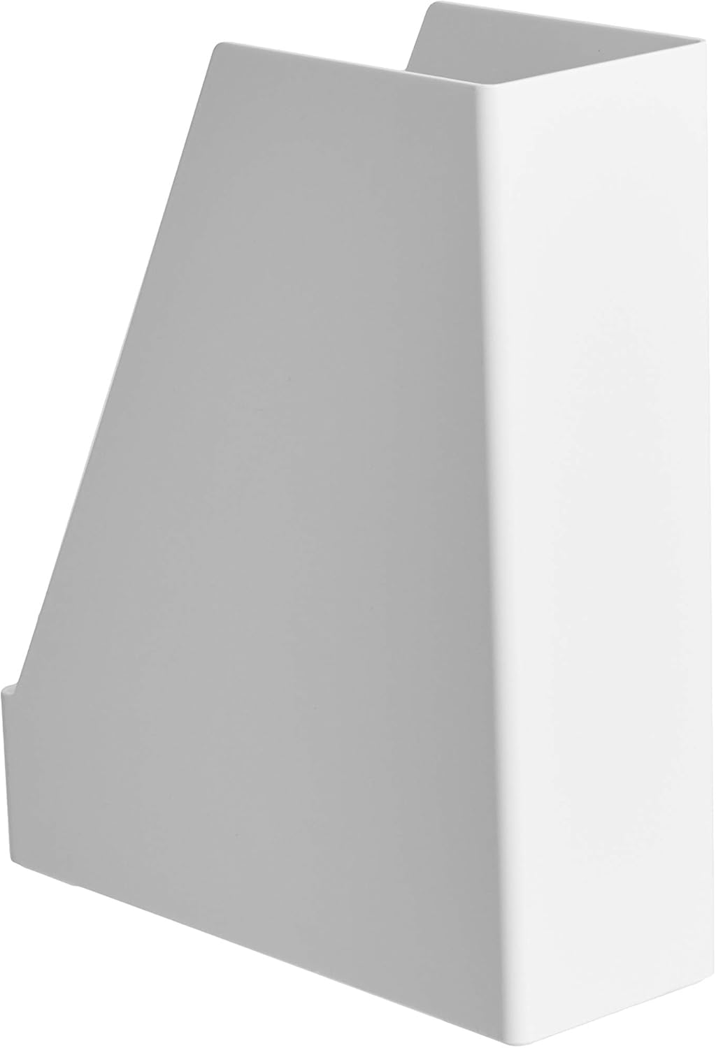 Amazon Basics Plastic Organizer - Magazine Rack, White, 2-Pack