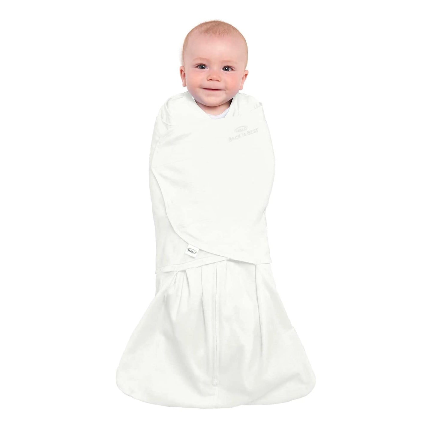 HALO SleepSack 100% Cotton Swaddle, Cream, Newborn