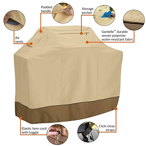 Classic Accessories Veranda Grill Cover-Durable BBQ Cover with Heavy-Duty Weather Resistant Fabric, X-Small, 38-Inch, Pebble, 55-337-361501-00