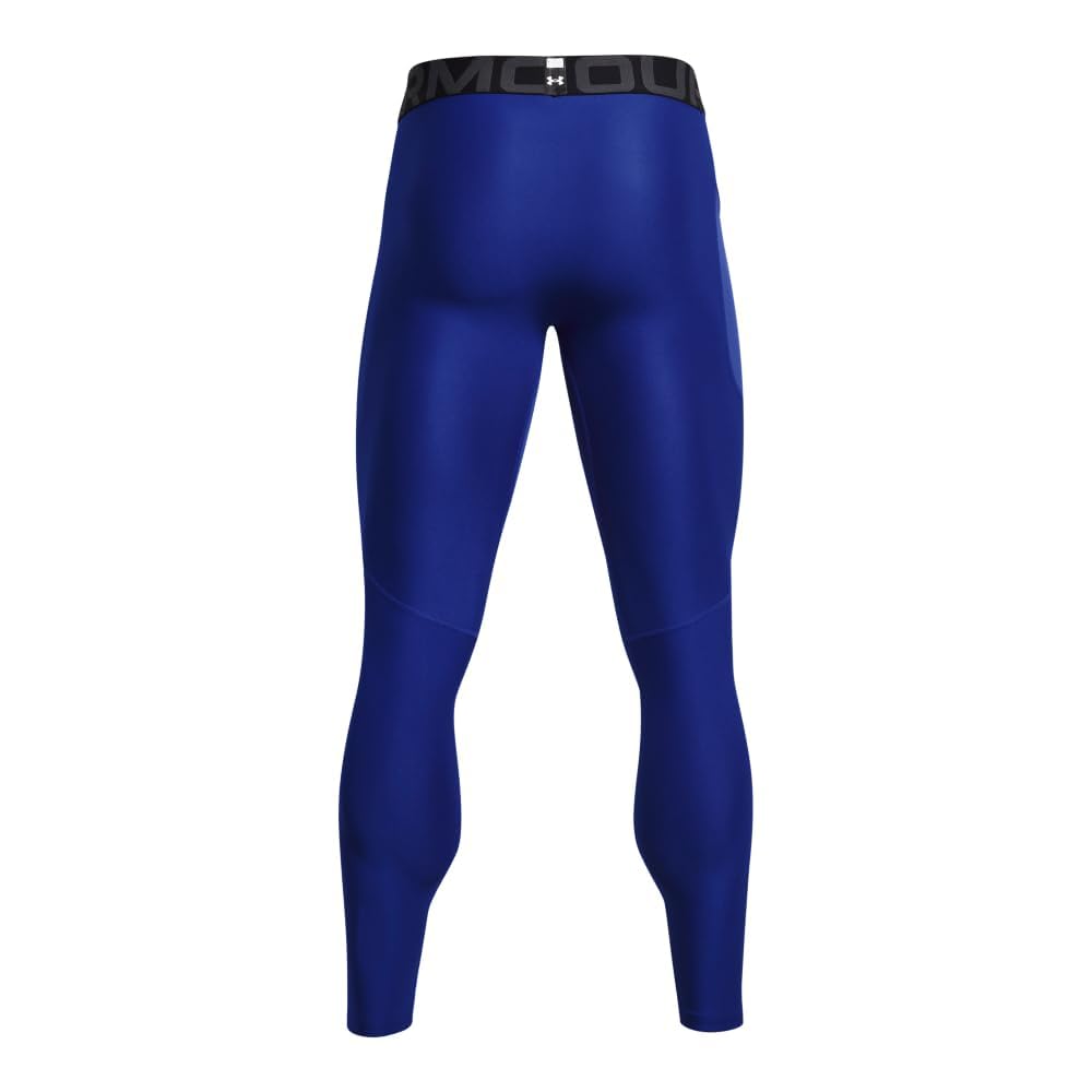 Under Armour Men's HeatGear Leggings, (400) Royal / / White, Small