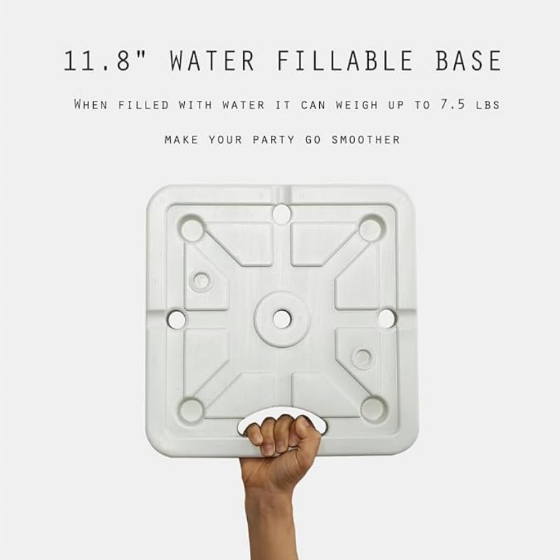 Balloon Arch Kit 8.2 ft High & 5 ft DIY Free Bending Shape Half Arch Balloon Stand Irregular Standing Balloon Arch Stand with Base for Party Birthday Wedding Decoration (Gold)