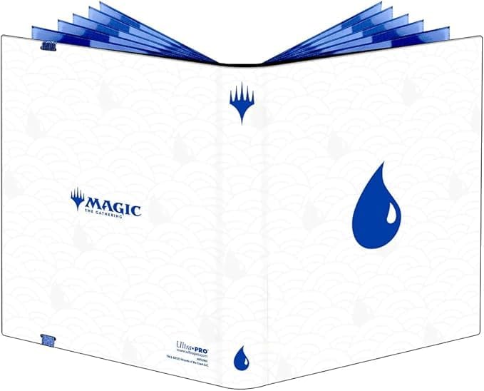 Ultra PRO - Mana 8 9-Pocket PRO-Binder - Island for Magic: The Gathering, Holds & Protects 360 Standard Sized Cards, Collector's Edition Durable Trading Premium Leatherette Secure Pocket Binder