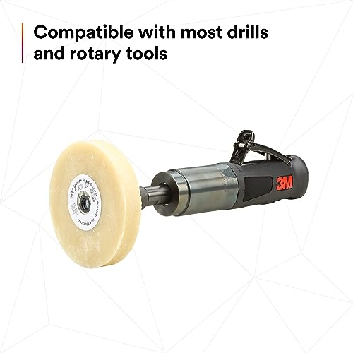 3M Stripe Off Wheel – Adhesive Remover – Eraser Wheel – Removes Decals, Stripes, Vinyl, Tapes and Graphics – 4” diameter x 5/8” thick – 3/8-16 threaded mandrel – 07498 – Pack of 1