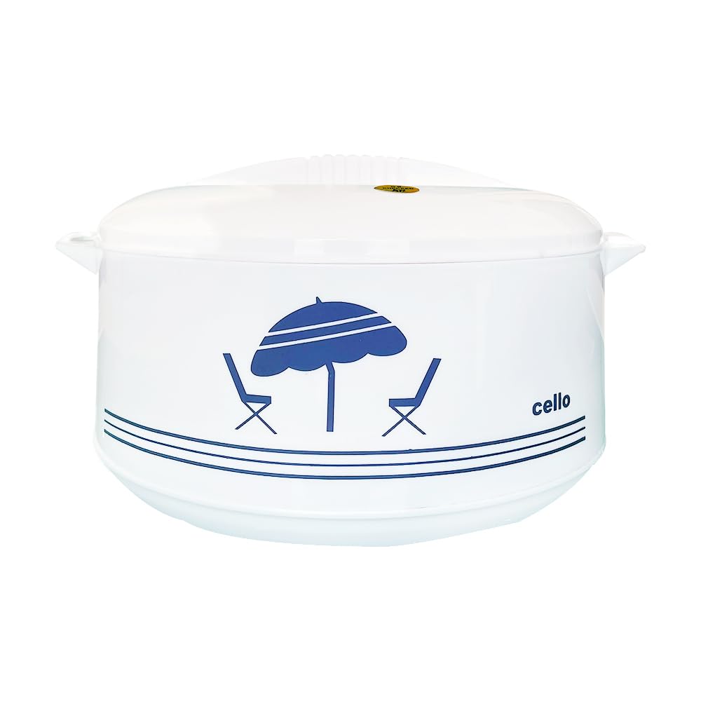Cello Chef Deluxe Insulated Hot Pot Casserole 2500, White