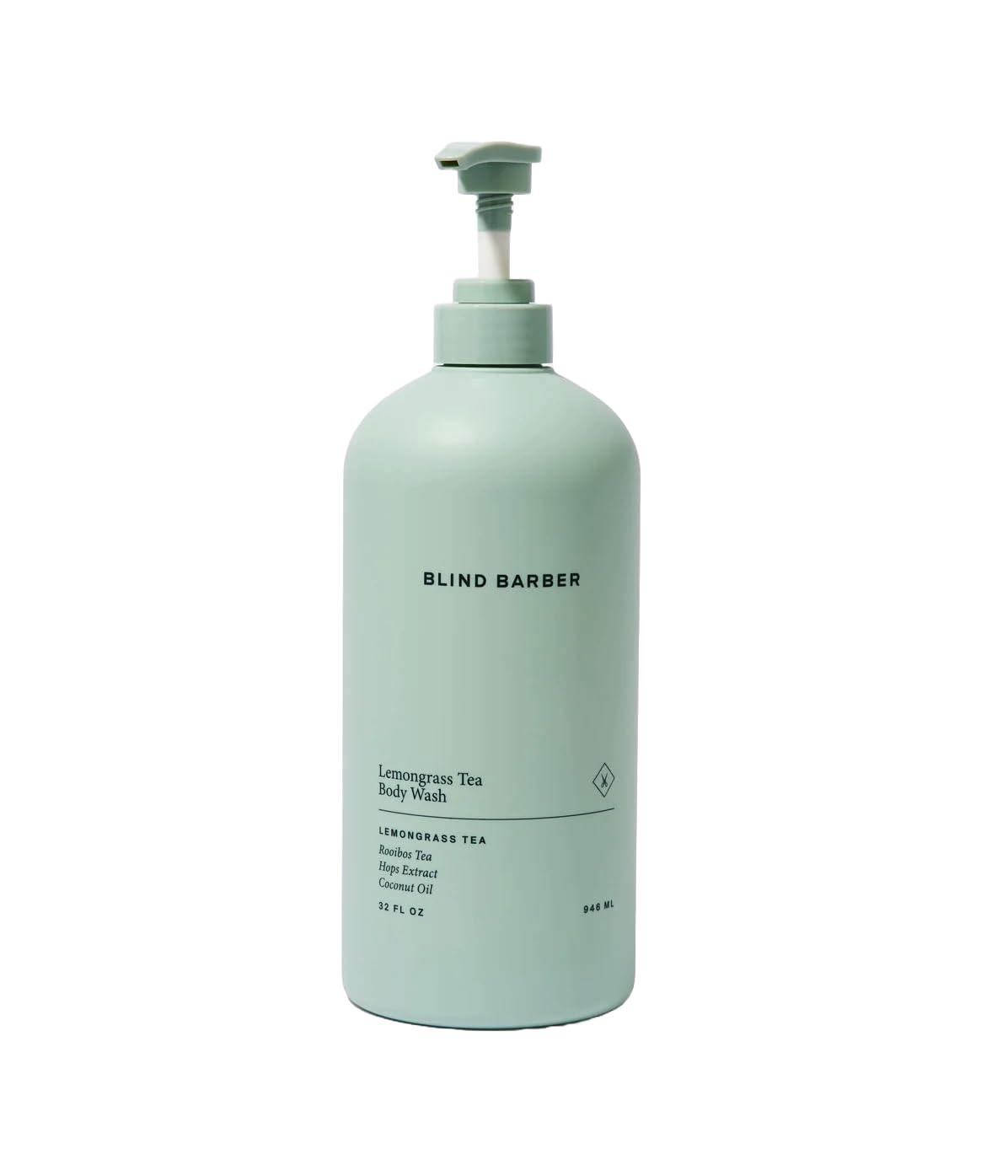 Blind Barber Lemongrass Tea Shower Gel for Men - A Daily Sulfate Free Body Wash for Clean, Hydrated Skin - Refreshing Formula Designed to Remove Build-Up + Debris -32 oz