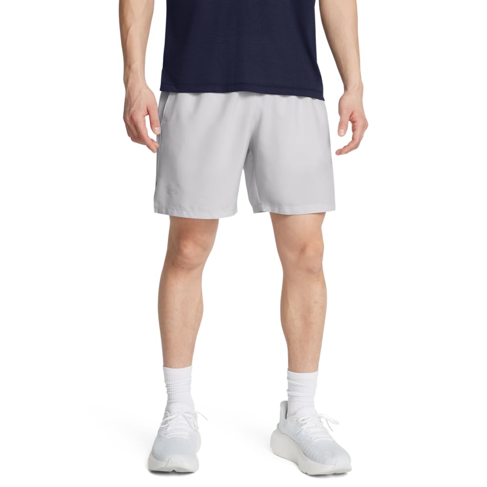 Under Armour Men's Launch Run 7-inch Shorts, (015) Halo Gray/Halo Gray/Reflective, Medium