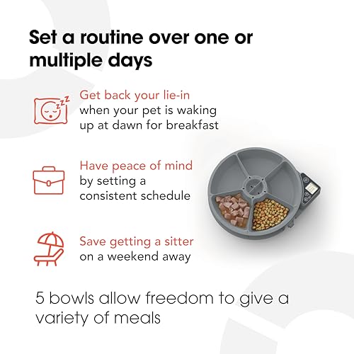 Cat Mate C500 Automatic Pet Feeder with Digital Timer for Cats and Small Dogs