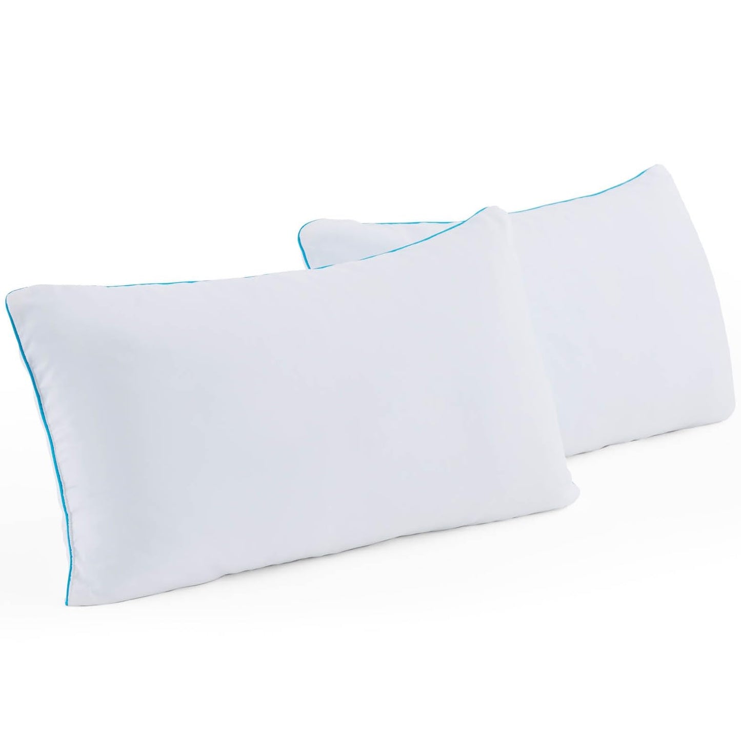 Linenspa 2 Pack Shredded Memory Foam Pillows - Moldable, Fluffable, Customizable - Universally Comfortable - King, White