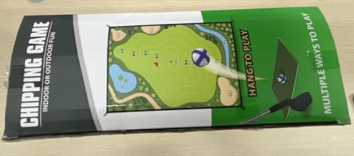 Casual Golf Game Set, HassoKon Golf Game Training Mat Set,Sticker Golf Practice Hitting Mat for Adults Kids Indoor Outdoor Backyard Golf Practice Training(1Pcs Golf Club Included)