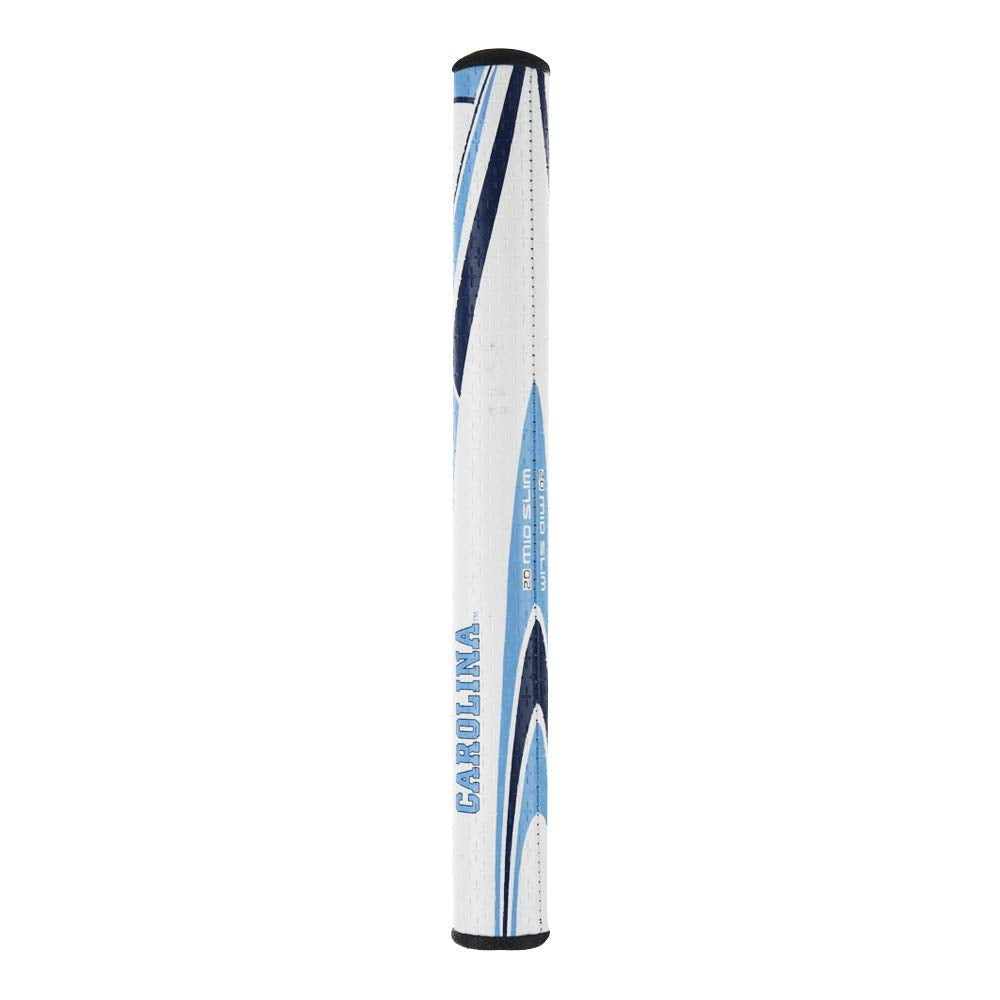 SuperStroke NCAA Golf Putter Grip, University of North Carolina (Mid Slim 2.0) | Cross-Traction Surface Texture and Oversized Profile | Even Grip Pressure for a More Consistent Stroke | Non-Slip Grip