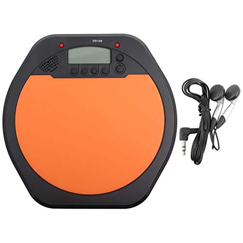 Digital Electronic Drum Training Pad, Built-in Tempo Metronome with Earphone Compatibility, Portable Design for Drummers, Musicians