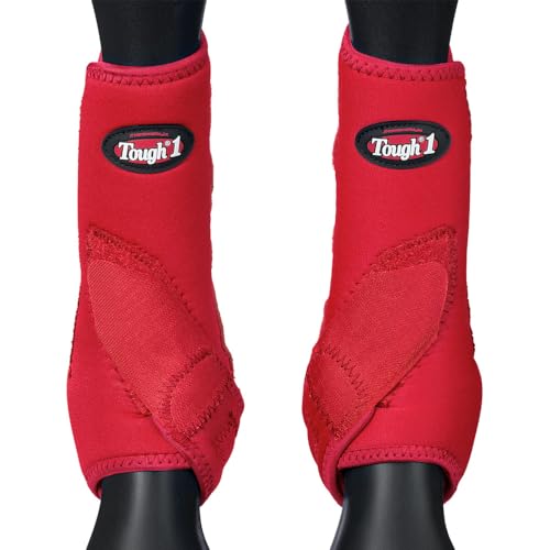 Tough 1 Economy Vented Front Sport Boots, Red, Medium
