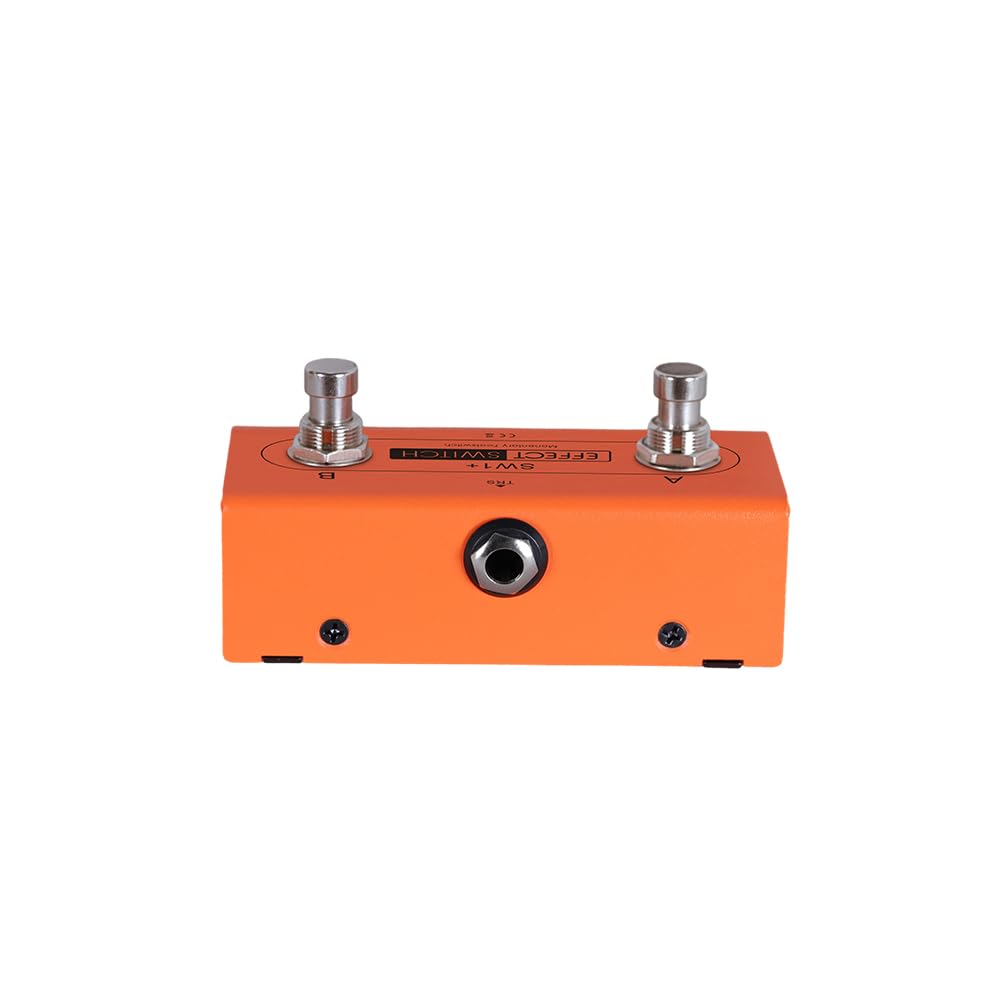 StudioMan SW1+ Dual-Footswitch Controller -Orange, Compatible with Multi Effects for Looper, Drum, Tuner, Effect Control