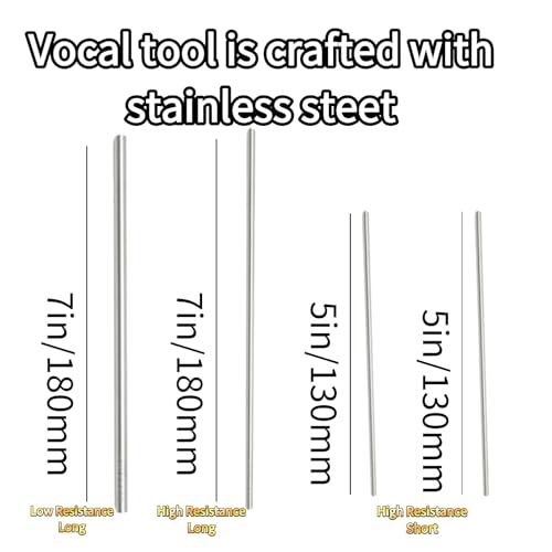 YOYODOGS Vocal Training and Healing Aid Tool,Sing Straw Voice Vocal Trainer Metal Therapy Tool(Vocal Training-I)