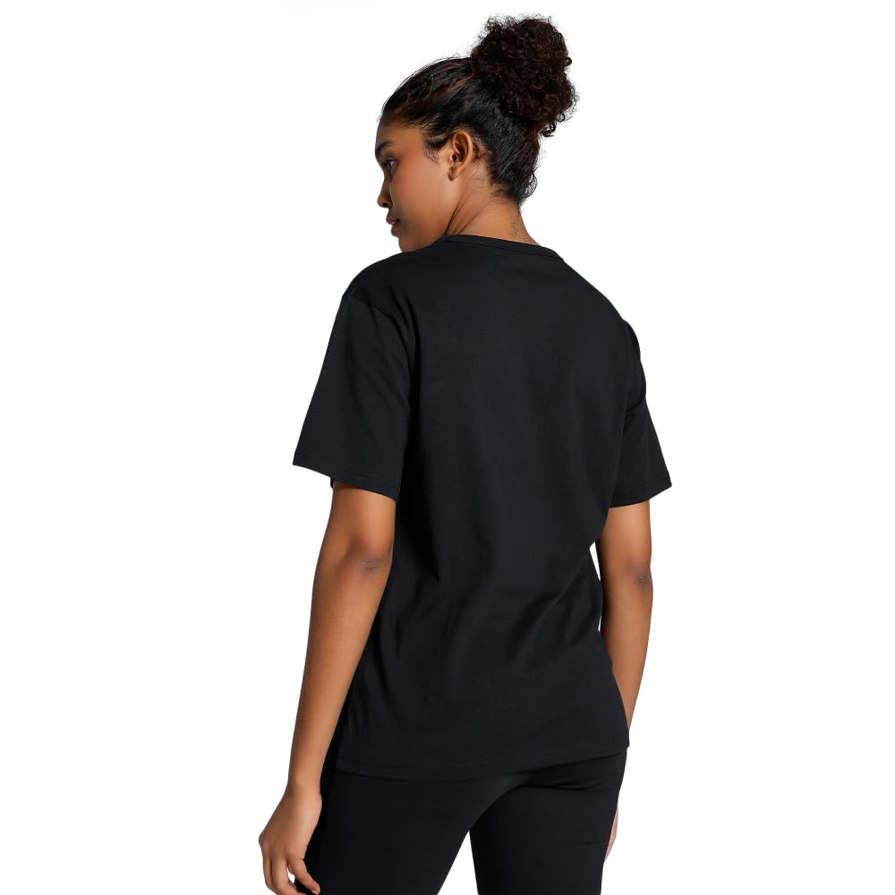 PUMA Women's Graphic T-Shirt, Puma Class Puma Black Ss25, Large