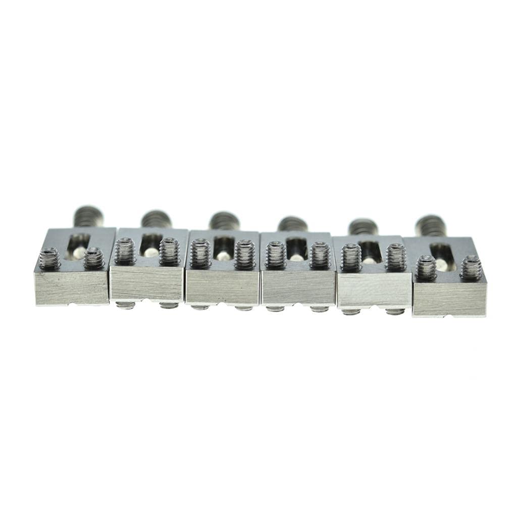 Dopro Upgraded Version Solid Stainless Steel Guitar Bridge Saddle 10.5mm for Stratocaster or Telecaster