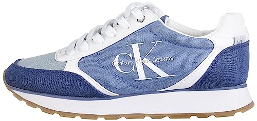 Calvin Klein Women's Cayle Sneaker, Blue Denim 450, 10