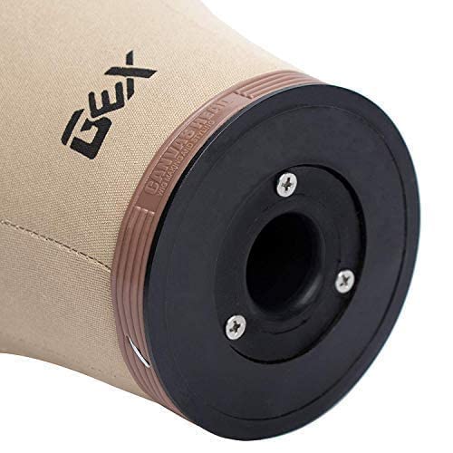 GEX 22.5" Canvas Block Cork Wig Mannequin Head for Wig Making Drying Styling Display with Table C Stand Clamp Holder&GEX Wig Grip&Pins(Light Brown 22.5")