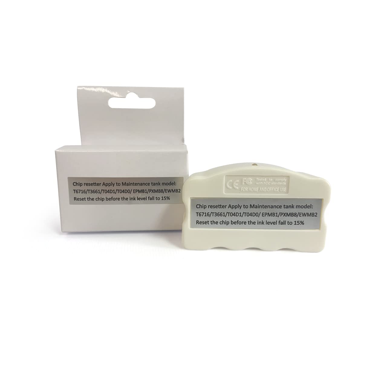 Goprint T3661 Maintenance Ink Tank Chip Resetter for Epson XP-15000 XP-6000 XP-6100 XP-6001 XP-6005 XP-8500 XP-8600 XP-970 XP-15050 Waste Box, white