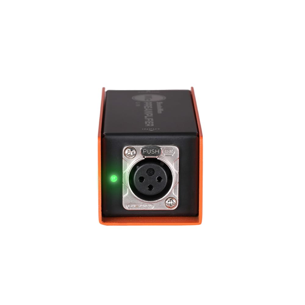 StudioMan CL-100 Microphone Preamp, XLR Input/Output, Orange and Black