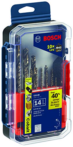 Bosch CO14B 14 Pc. Cobalt M42 Drill Bit Set