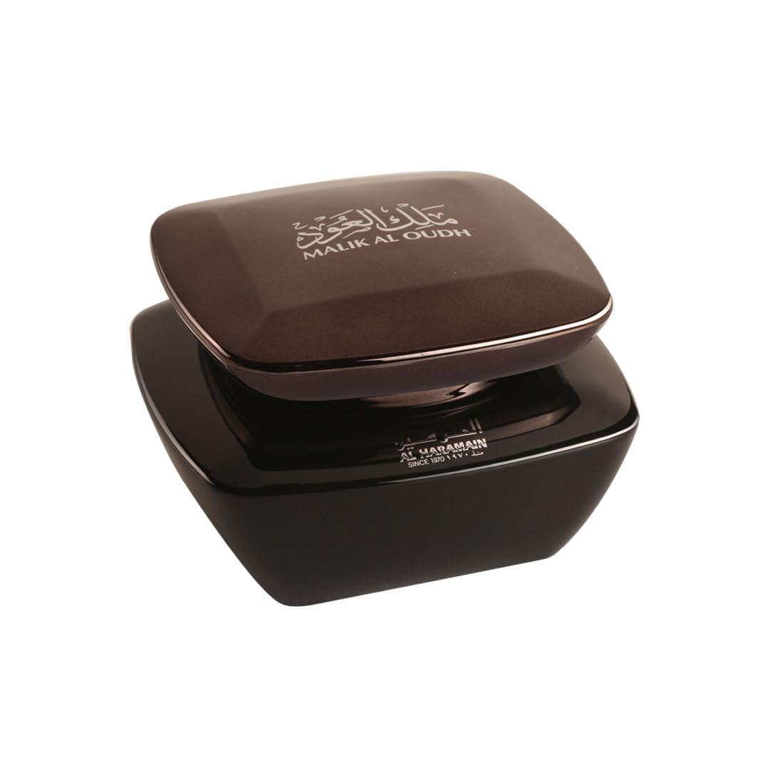 Al Haramain Malik Al Oudh for Unisex - Arabian Perfume for Women and Men - Long Lasting Fragrance - Arabic Perfume - 2.5 oz Bakhoor