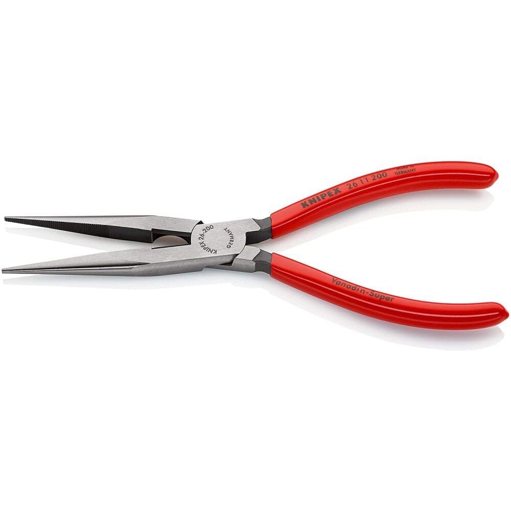 Knipex 2611200SBA 8-Inch Long Nose Pliers with Cutter