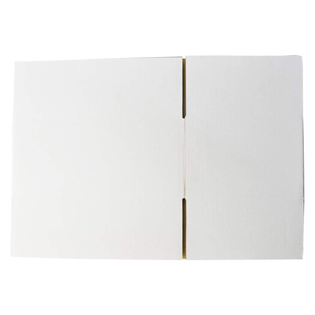 Calenzana 25 Pack 11x6x6 Shipping Boxes, White Corrugated Cardboard Box for Mailing Packing Gifts
