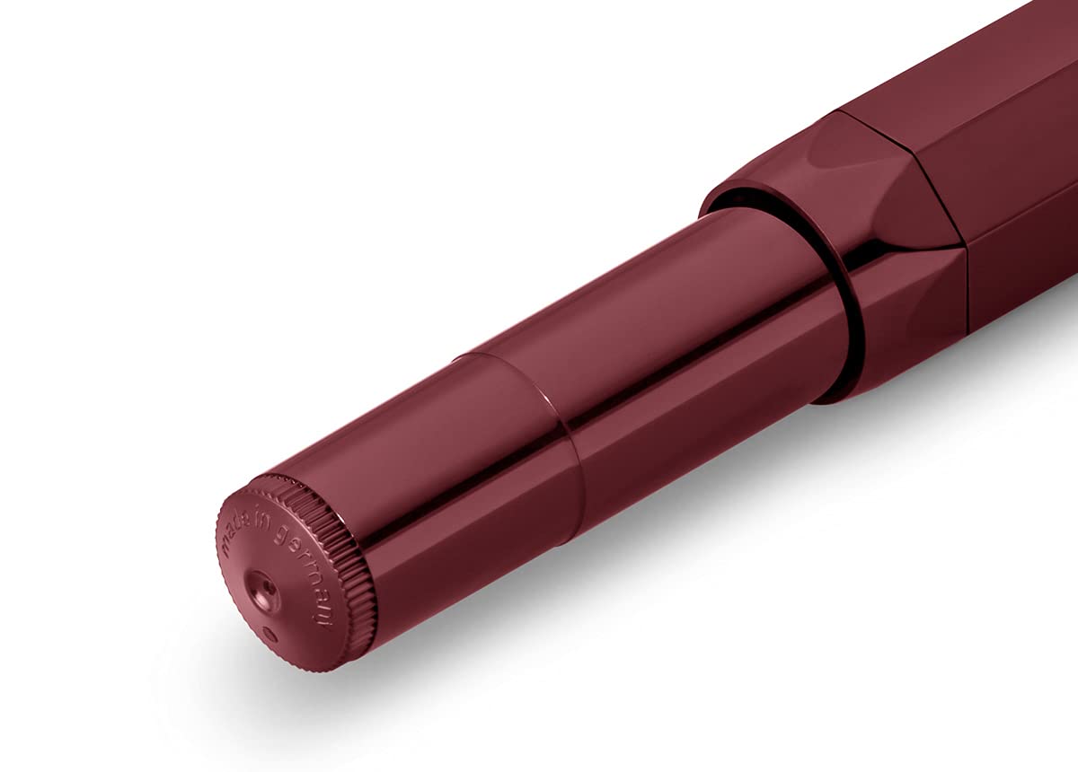 Kaweco CLASSIC SPORT Fountain Pen Bordeaux with 23 Carat Gold-Plated Steel Nib and Iridium Tip for Ink Cartridges I Sport Fountain Pen 13 cm I Nib: B (Broad)