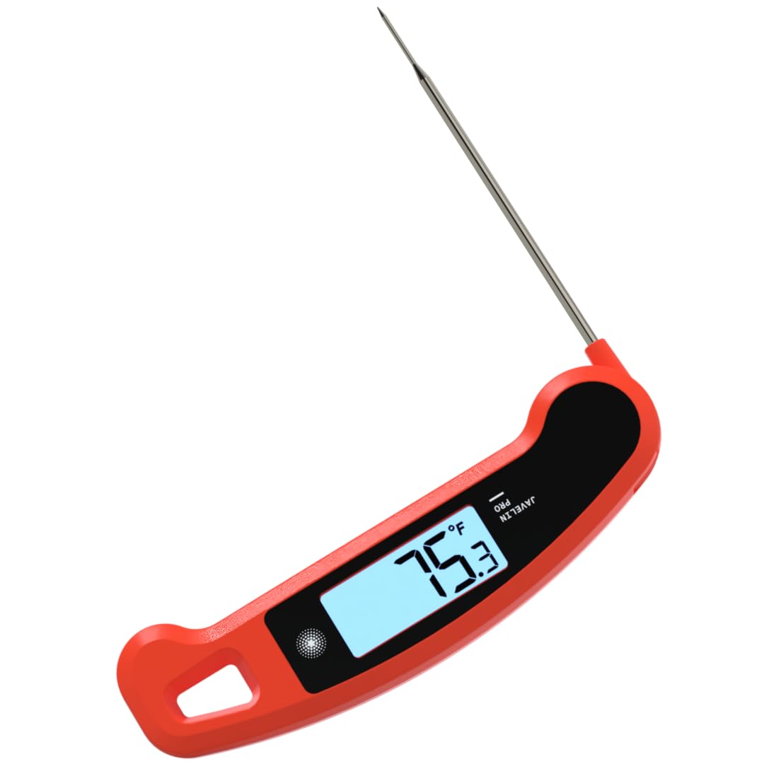 Lavatools Javelin® PRO Duo Ultra-Fast 1-Second Professional Digital Instant Read Meat Thermometer for Cooking, Auto-Rotating Backlit Display, IP65 Water Resistant, NSF Certified – Sambal