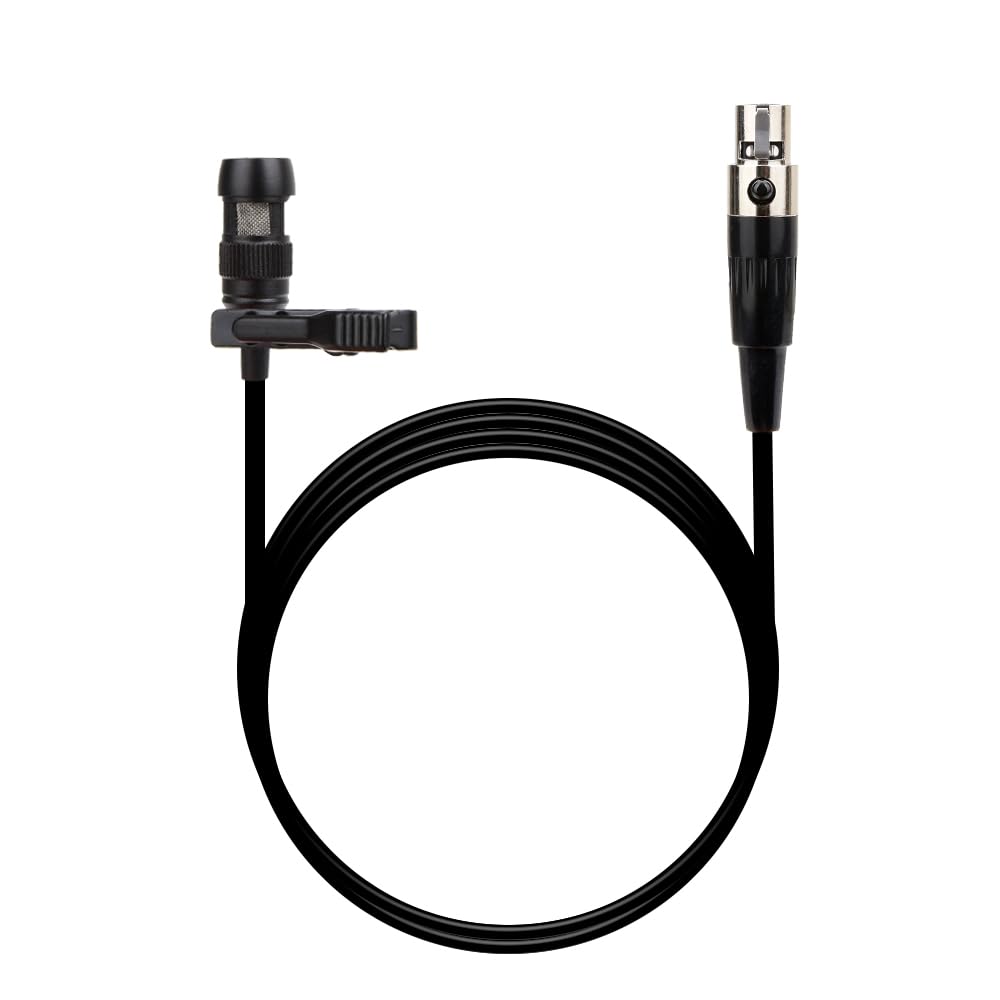 YXG Lavalier Lapel Microphone, Heart Shaped Directional Condenser Microphone, Compatible with Bodypack Wireless Shure Transmitter, with 5ft Mini XLR Cable, 4-Pin TA4F Plug