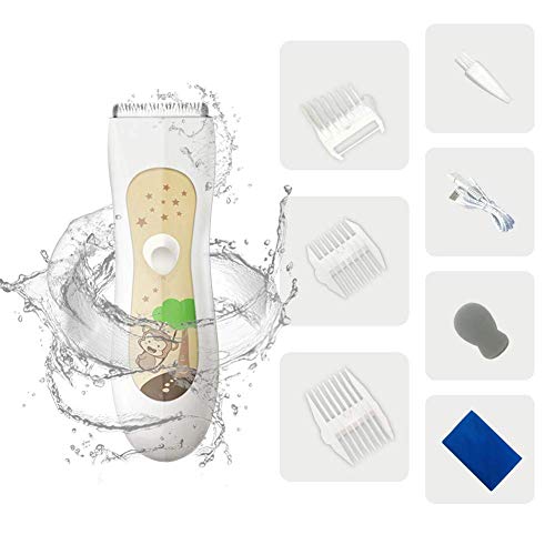 8 in 1 Electric Head Hair Clippers for Baby, Silent Haircut Trimmers for Children, Babies Infant Kids Waterproof Haircutting Kit