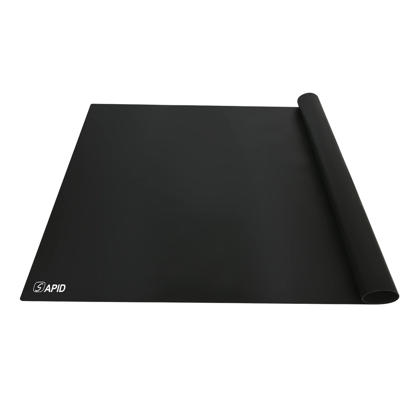 Extra Large Silicone Mat 36" x 24" Place Mats, Heat Resistant Mat for Kitchen Countertop Protector, Thick Placemats Washable Silicone Mats for Kitchen Counter Mat Dining Table Mat, Black, Sapid