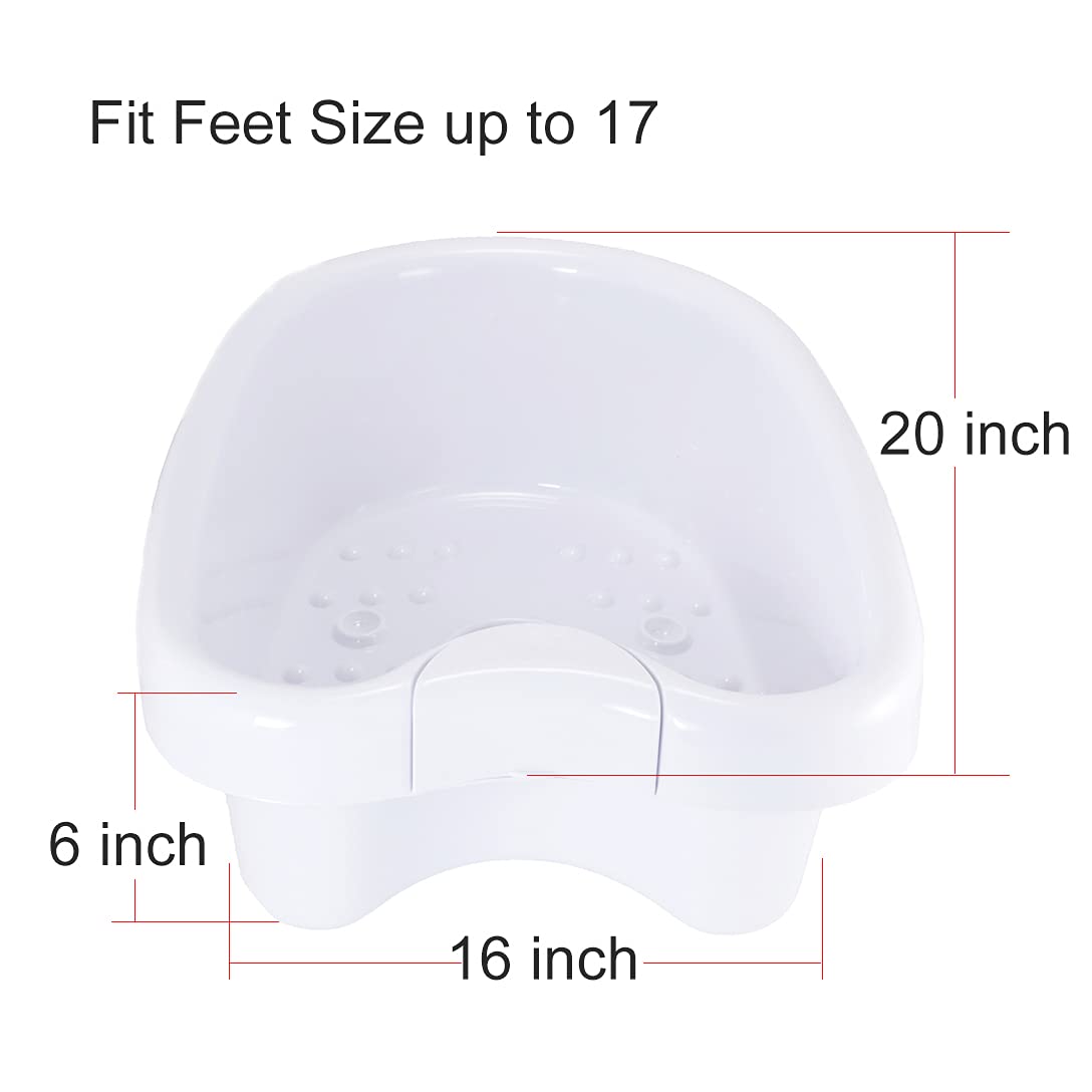 Professional Ionic Foot Bath Tub Basin for All Detox Foot Bath Machines, Heavy Duty Foot Tub,Large Size Ionic Detox Foot Bath Tub Basin for Soaking Feet