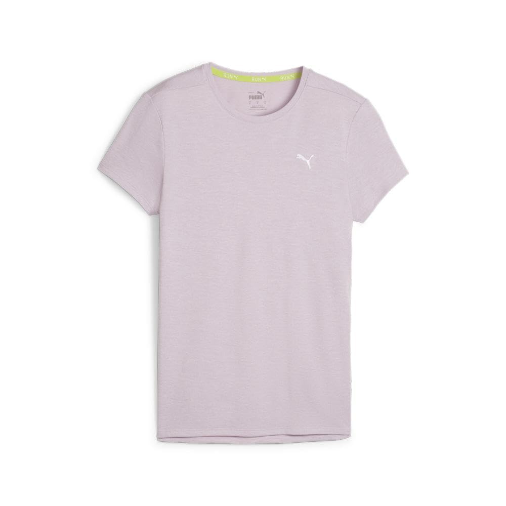 PUMA Women's Run Favorite Heathered Tee, Grape Mist, Large