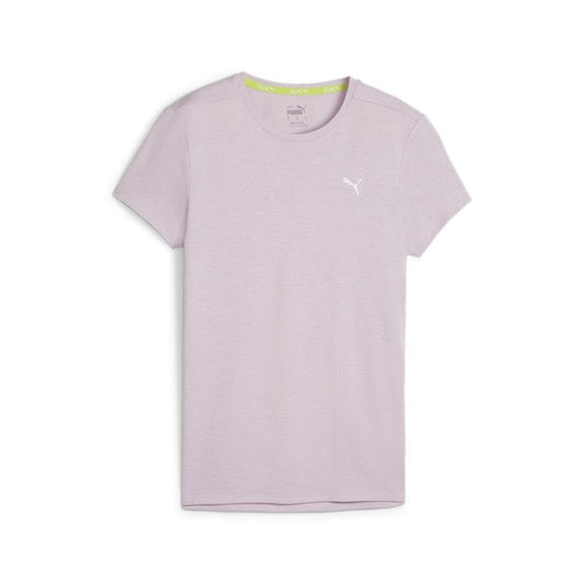 PUMA Women's Run Favorite Heathered Tee, Grape Mist, Large