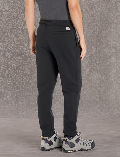 Carhartt Men's Relaxed Fit Midweight Tapered Sweatpant, Black, Large
