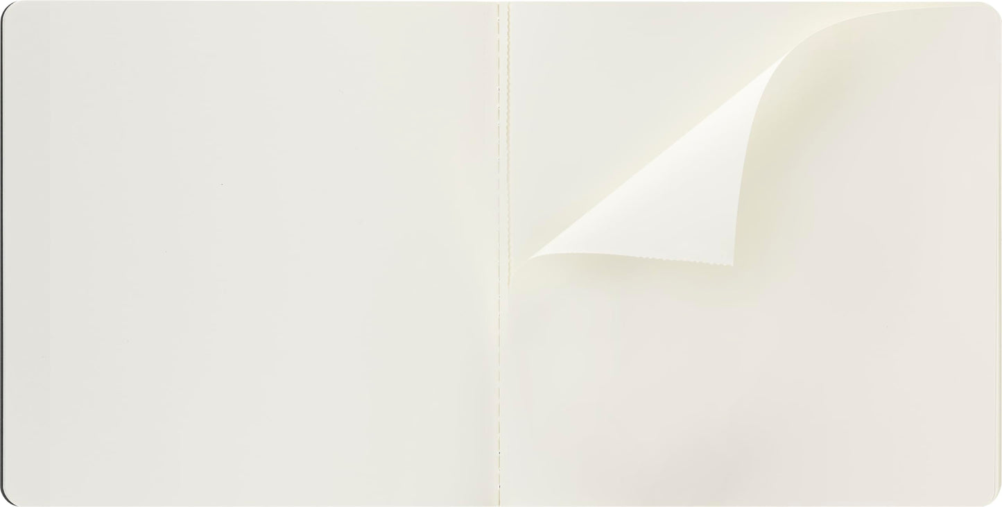 Moleskine Art Sketch Album, Hard Cover, Square (7.5" x 7.5") Plain/Blank, Black, 88 Pages