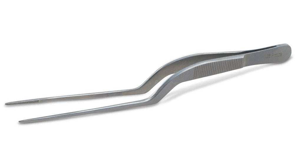 J.B. Prince U924 B Offset Fine Tip Tweezer 6.5 Inches