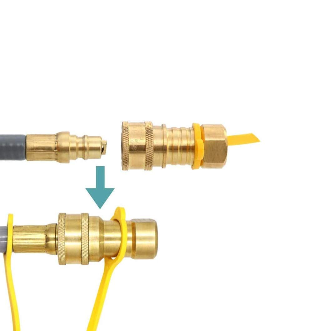 12 FT Natural Gas Hose with 3/8 in Quick Connect/Disconnect for Gas Grill Low-Pressure Appliance -3/8 Female Pipe Thread x 3/8 Male Flare for Most Grills, 1/2" ID Natural Gas Grill Hose